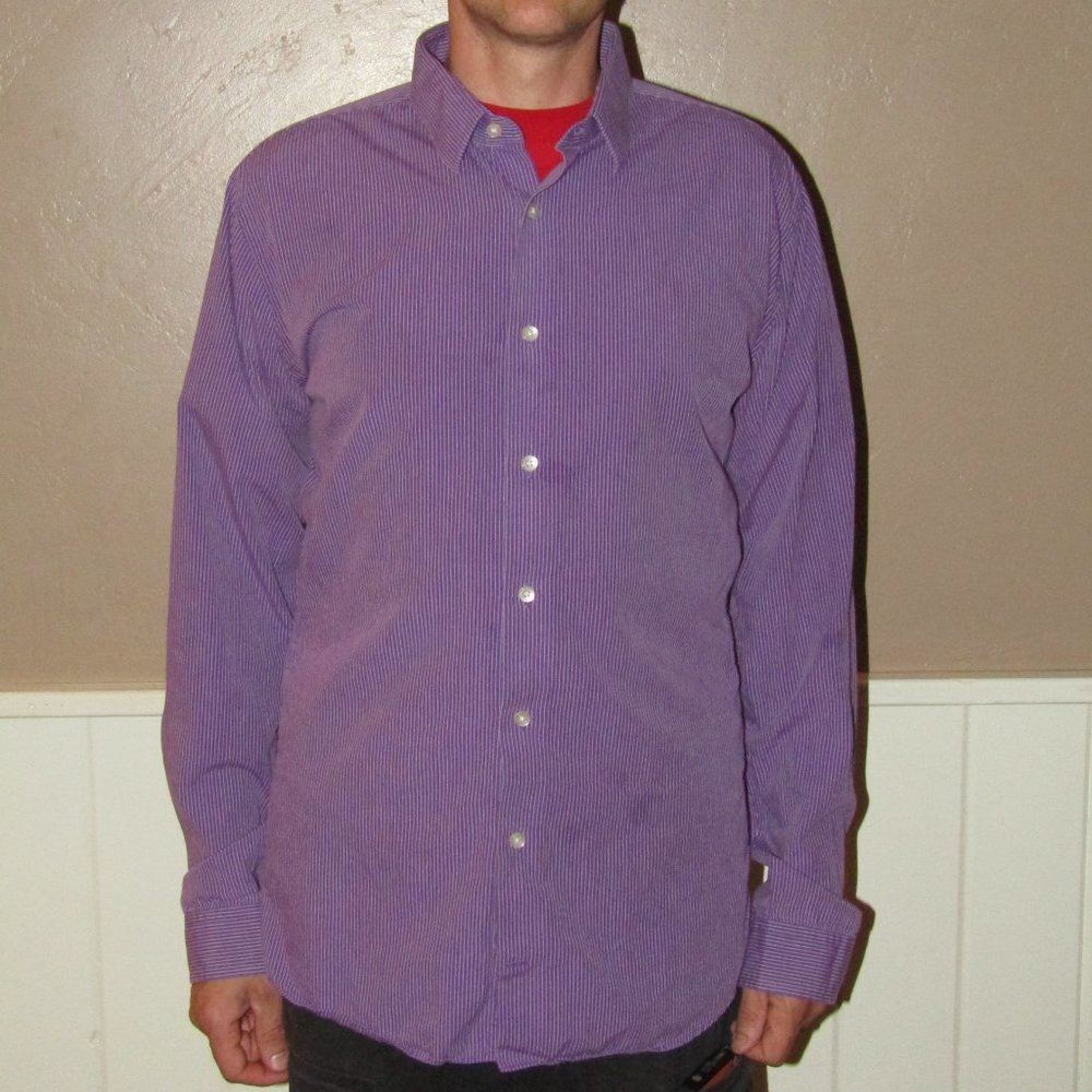 Stripped mens dress shirt